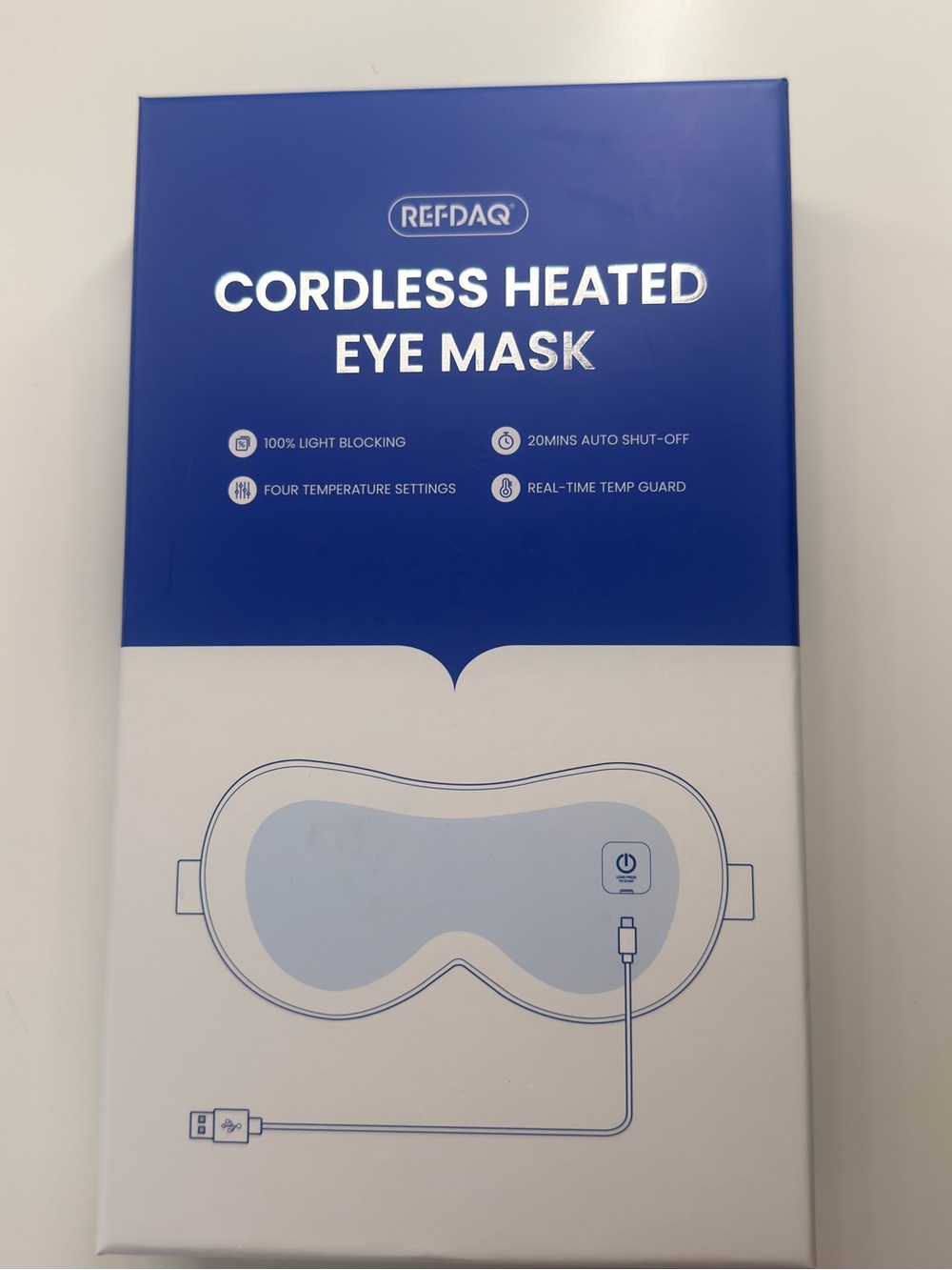 REFDAQ Cordless Heated Eye Mask - Blue
